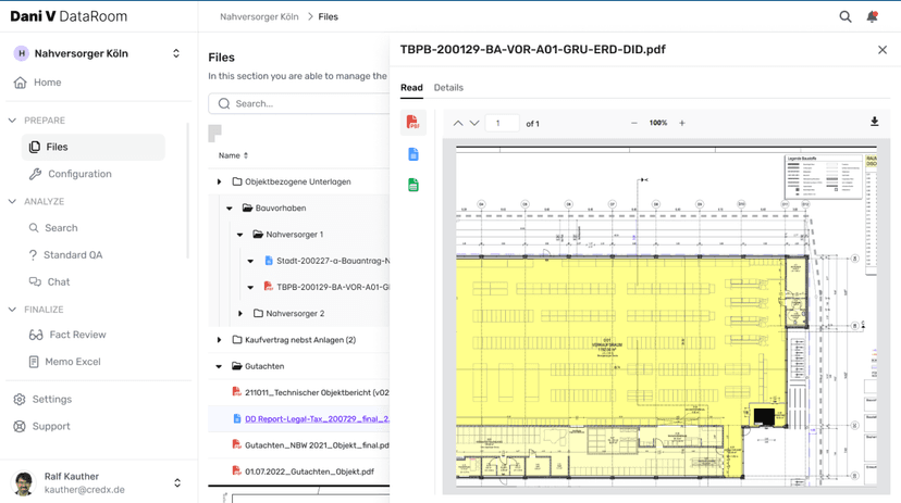 credX KI-Plattform Screenshot 2