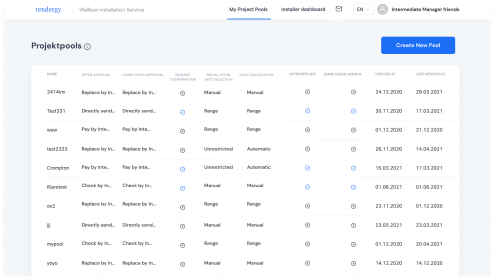 tendergy Plattform Screenshot 2
